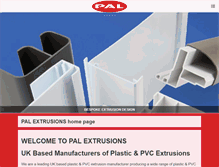 Tablet Screenshot of palextrusions.co.uk
